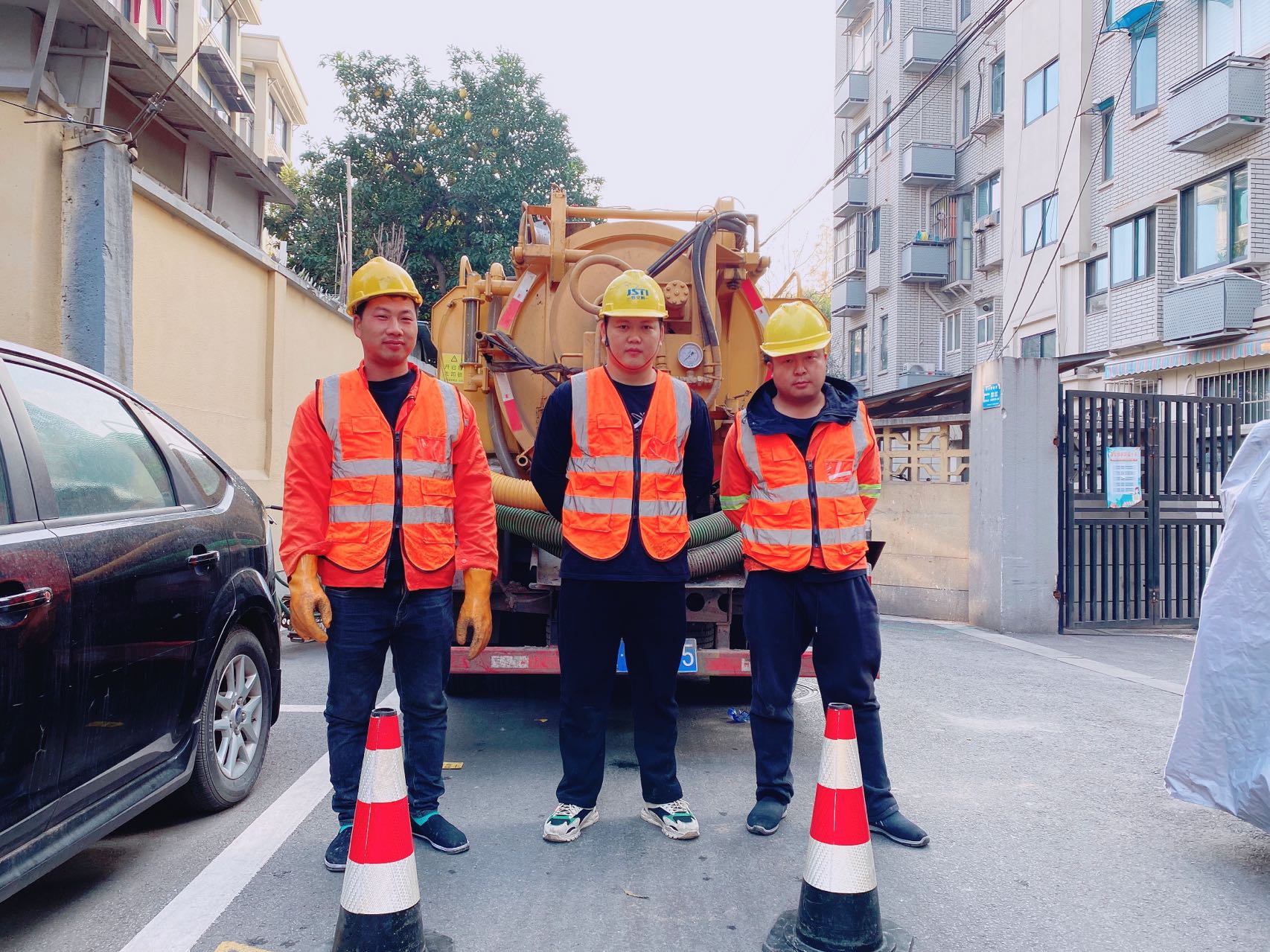 江东南京某小区管道清淤检测施工